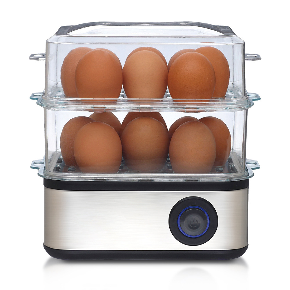 Egg Cooker Rapid - 자동 이중층 쾌속 계란찜기, 12구 스테인리스