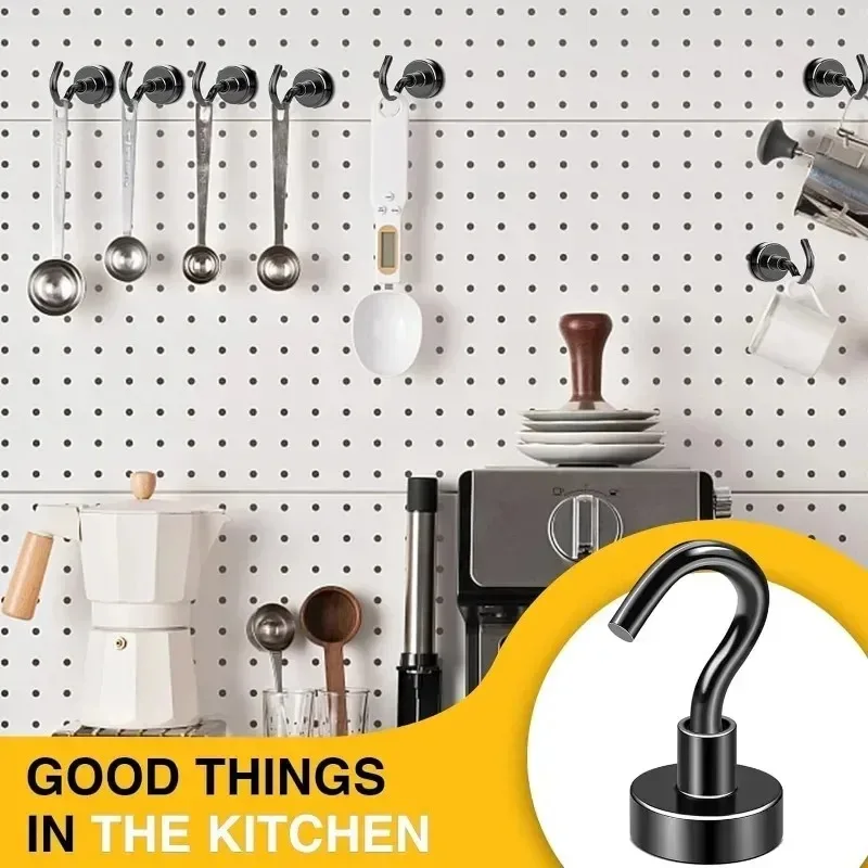 냉장고에 대 한 검은 강한 자기 후크 다목적 벽 자석  - Kitchen Appliances Refrigerators 리뷰 및 가격