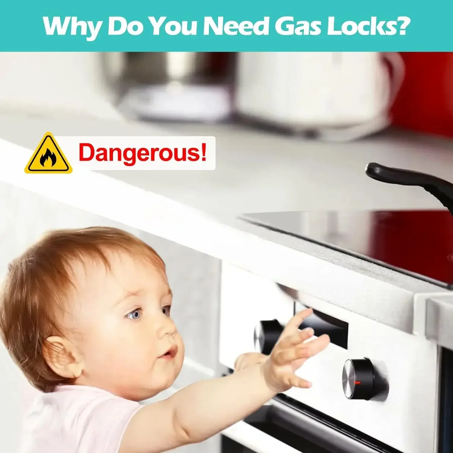 어린이 안전 주방 안전 세트 가스레인지 손잡이 잠금장치 - Kitchen Appliances Gas Stove 리뷰 및 가격