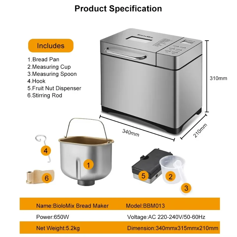 퍼밍홈 스토어 디지털 전기 가정용 주방기기 제빵 프랑스 - Kitchen Appliances Best 리뷰 및 가격