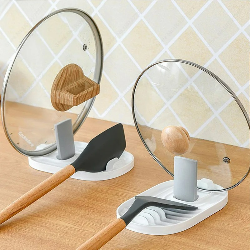 1pcs 다색 접이식 북유럽 스타일 냄비 홀더 뚜껑 삽 - Kitchen Appliances Best 리뷰 및 가격