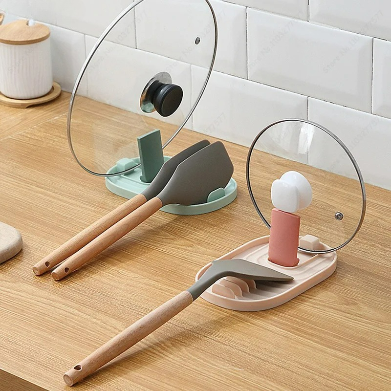 1pcs 다색 접이식 북유럽 스타일 냄비 홀더 뚜껑 삽 - Kitchen Appliances Best 리뷰 및 가격