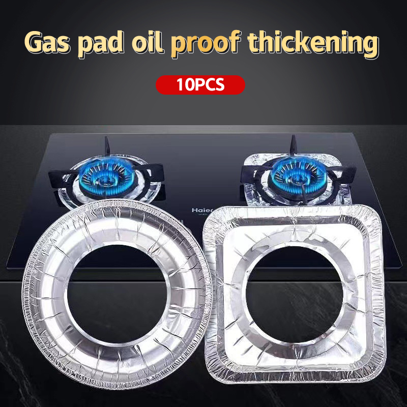 10 개/대 두꺼운 알루미늄 호일 커버 가스 스토브 오 - Kitchen Appliances Gas Stove 리뷰 및 가격